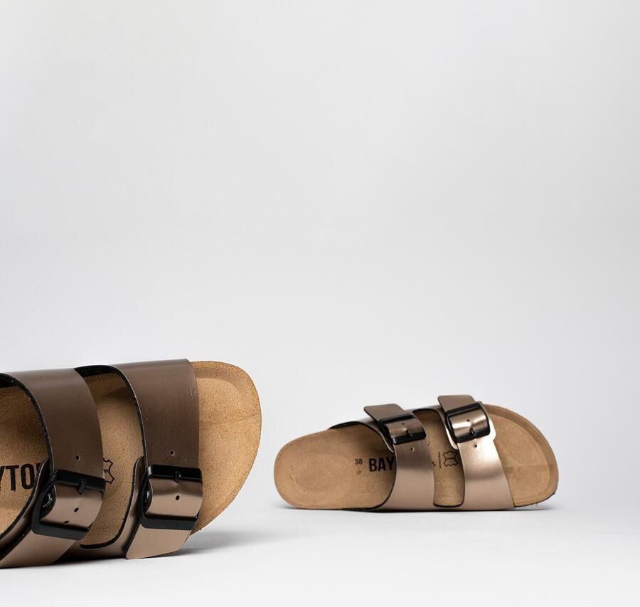 Bayton Huisschoenen 'Japet' brons zwart - Foto 3