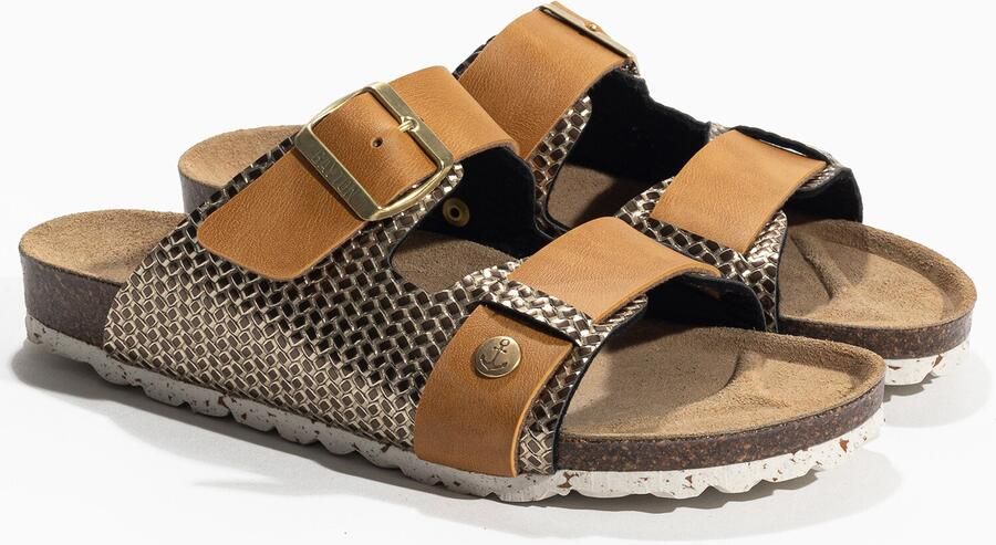 Bayton Huisschoenen 'Narnia' cognac goud - Foto 4