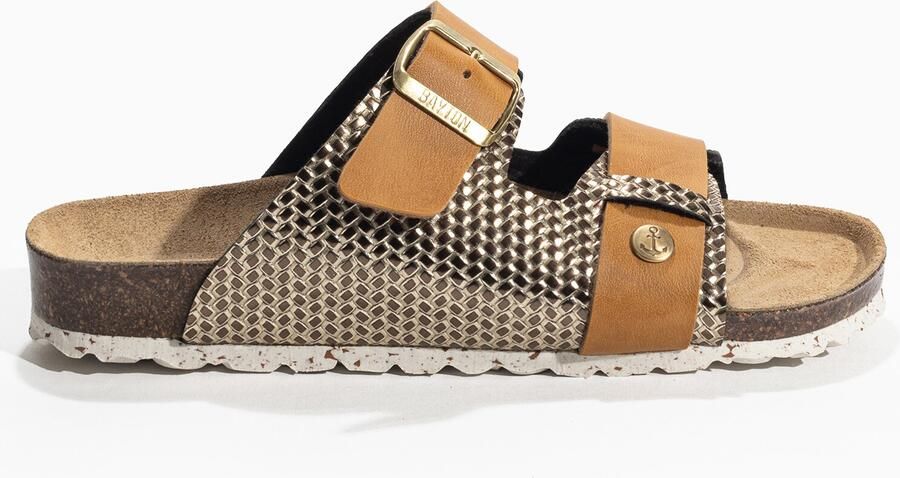 Bayton Huisschoenen 'Narnia' cognac goud - Foto 6