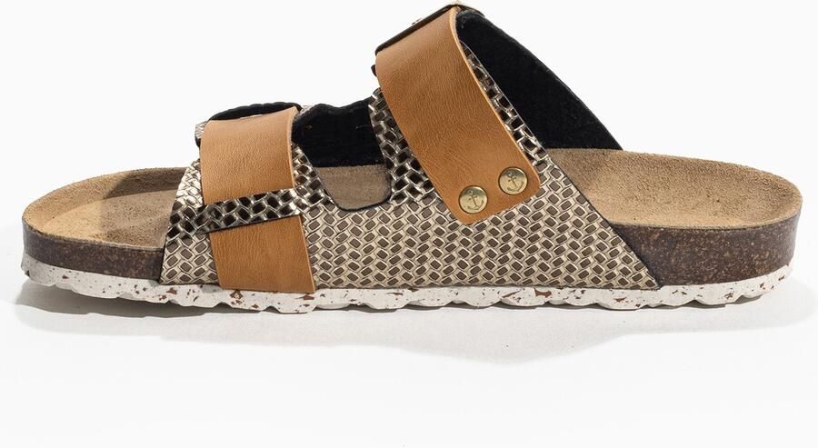 Bayton Huisschoenen 'Narnia' cognac goud - Foto 5