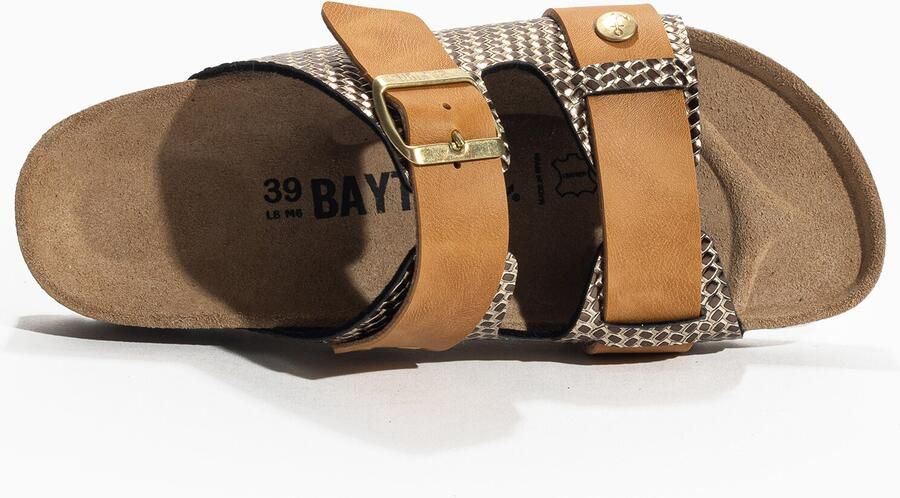 Bayton Huisschoenen 'Narnia' cognac goud - Foto 3