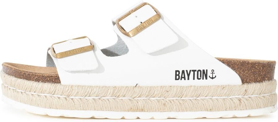 Bayton Muiltjes 'Alcee' beige goud zwart wit
