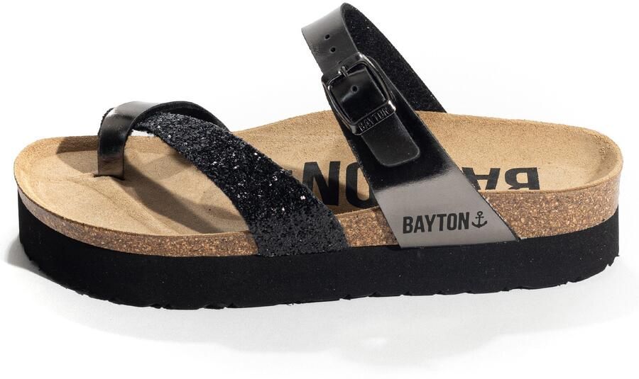 Bayton Muiltjes 'ANDROMAC' sand zwart zilver