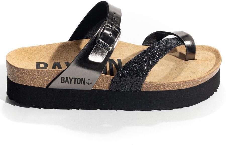 Bayton Muiltjes 'ANDROMAC' sand zwart zilver - Foto 4