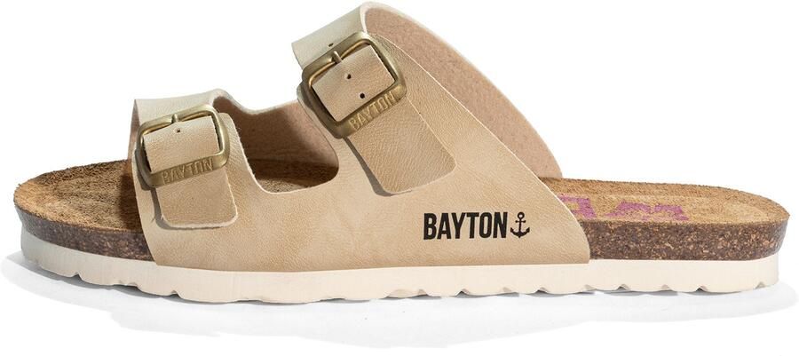 Bayton Muiltjes 'ASTRAKAN' beige zwart