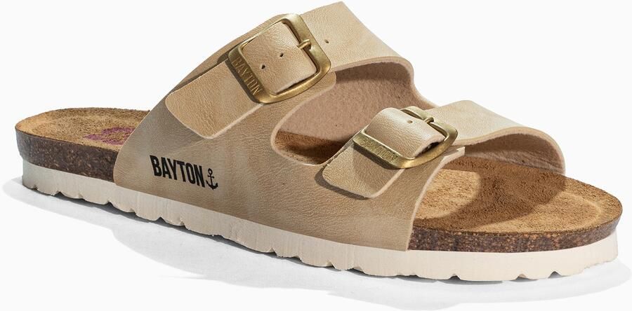 Bayton Muiltjes 'ASTRAKAN' beige zwart - Foto 2