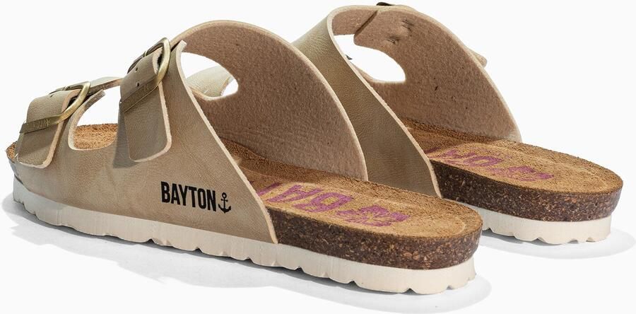 Bayton Muiltjes 'ASTRAKAN' beige zwart - Foto 3