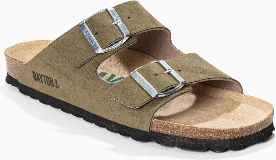 Bayton Muiltjes 'Athena' beige kaki zwart zilver - Foto 2