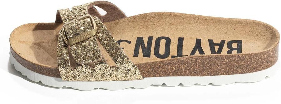 Bayton Muiltjes 'Athena' sand goud zwart