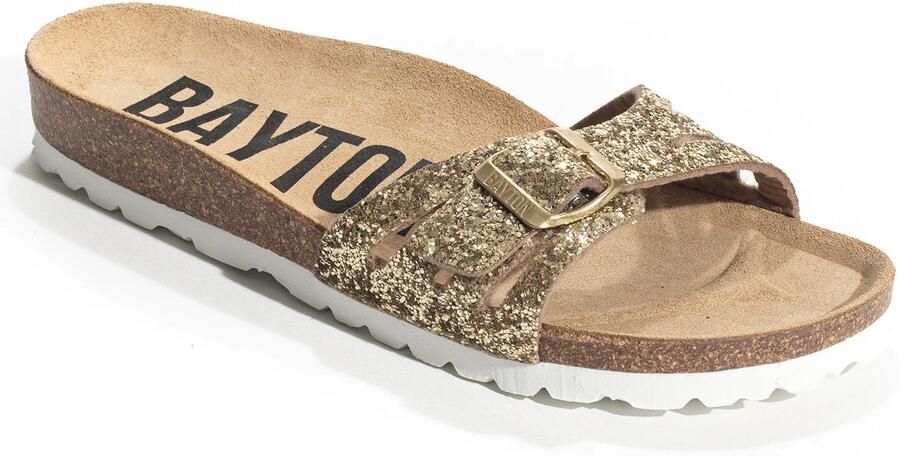 Bayton Muiltjes 'Athena' sand goud zwart - Foto 4