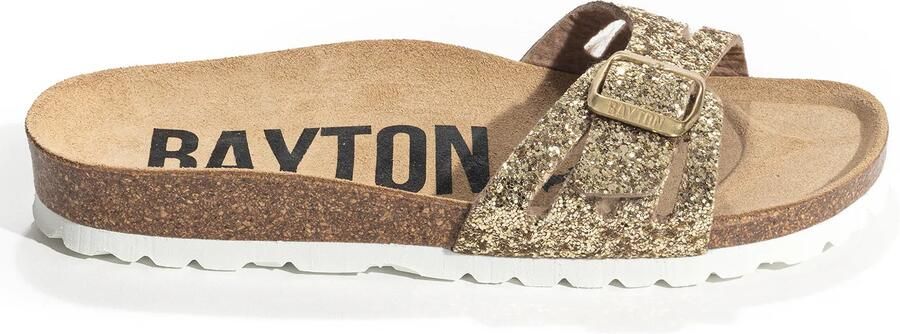 Bayton Muiltjes 'Athena' sand goud zwart - Foto 5