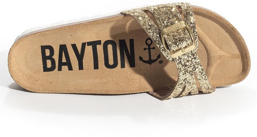 Bayton Muiltjes 'Athena' sand goud zwart - Foto 3