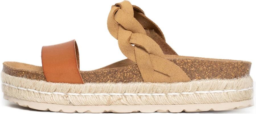 Bayton Muiltjes 'Clarence' beige bruin karamel cognac
