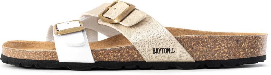 Bayton Muiltjes 'Cleo' beige wit