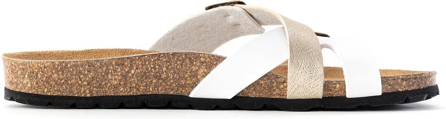Bayton Muiltjes 'Cleo' beige wit - Foto 6