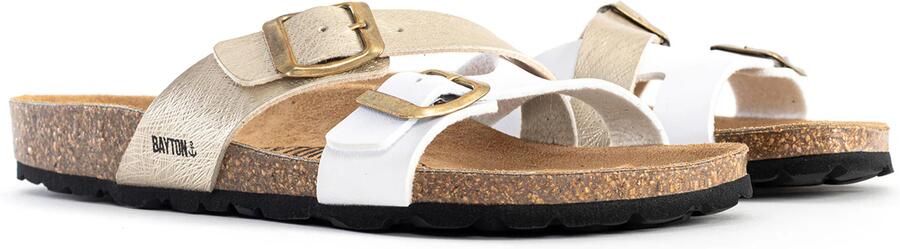 Bayton Muiltjes 'Cleo' beige wit - Foto 5