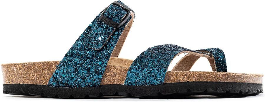 Bayton Muiltjes 'Diane' beige donkerblauw zwart - Foto 5