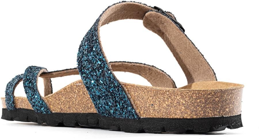 Bayton Muiltjes 'Diane' beige donkerblauw zwart - Foto 2