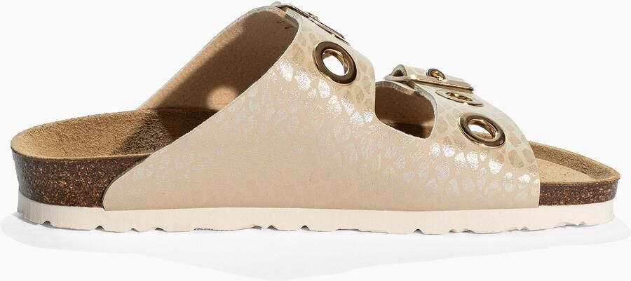 Bayton Muiltjes 'JANNY' beige lichtbeige zwart - Foto 6