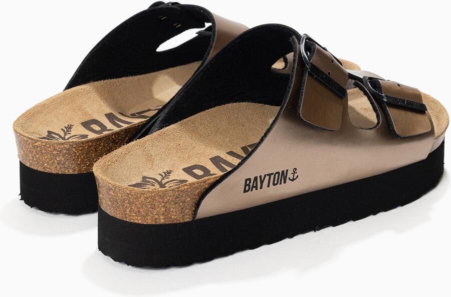 Bayton Muiltjes 'JAPET' beige brons zwart - Foto 3