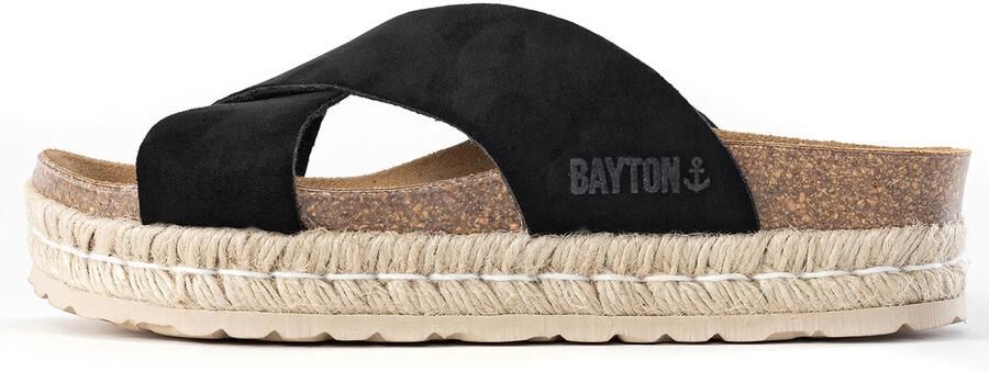 Bayton Muiltjes 'Penelope' beige zwart
