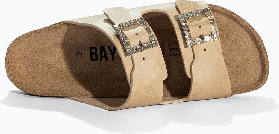 Bayton Muiltjes 'STRASS ATLAS' beige zwart - Foto 5