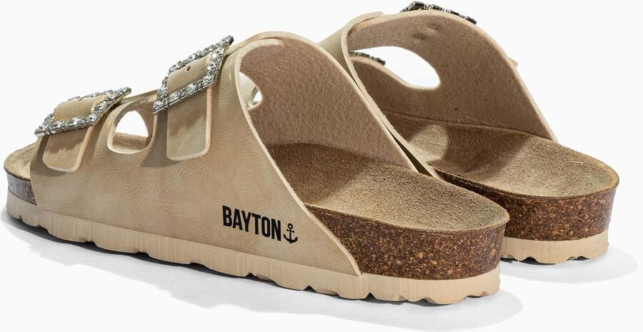 Bayton Muiltjes 'STRASS ATLAS' beige zwart - Foto 4