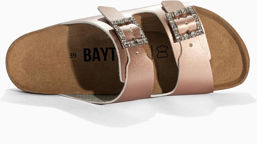 Bayton Muiltjes 'STRASS ATLAS' bruin pink - Foto 3