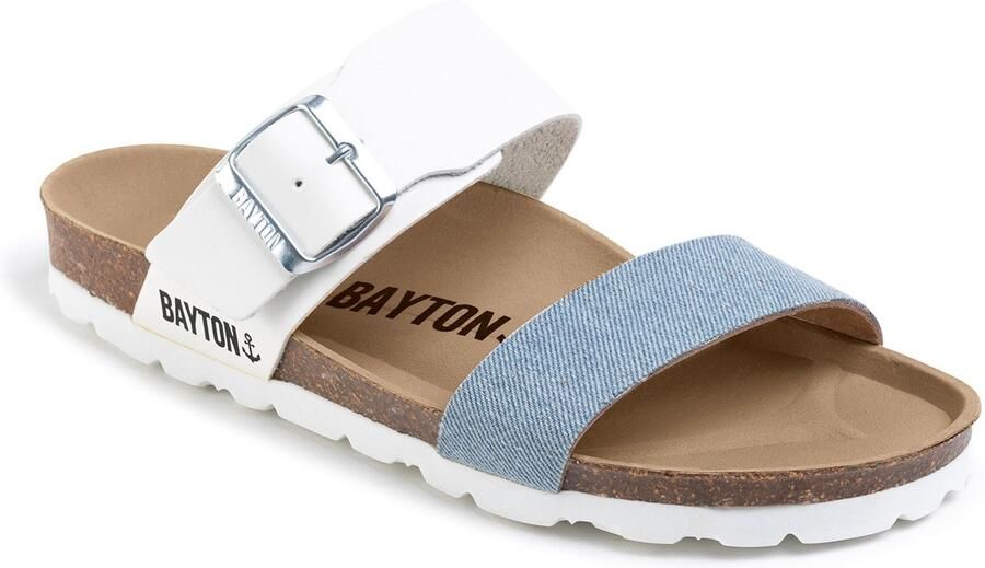Bayton Muiltjes 'Valence' blauw denim wit - Foto 4