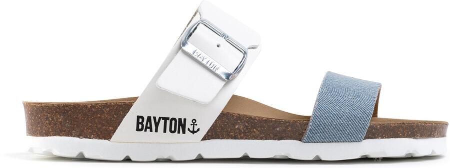 Bayton Muiltjes 'Valence' blauw denim wit - Foto 6