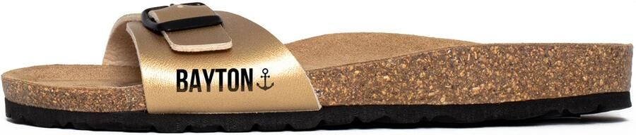 Bayton Muiltjes 'Zephyr' beige goud zwart