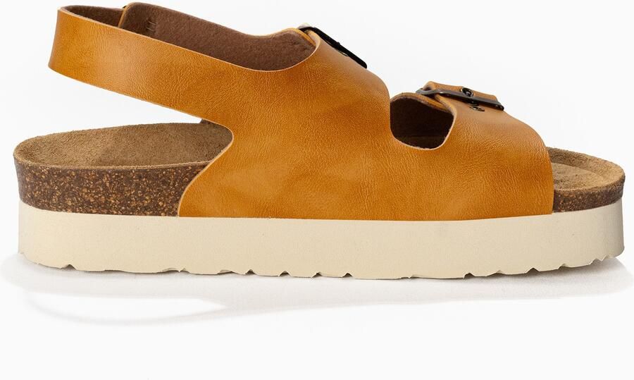 Bayton Sandaal 'Achille' crème camel bruin - Foto 5