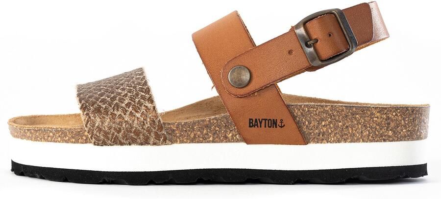 Bayton Sandaal 'Almeria' camel goud