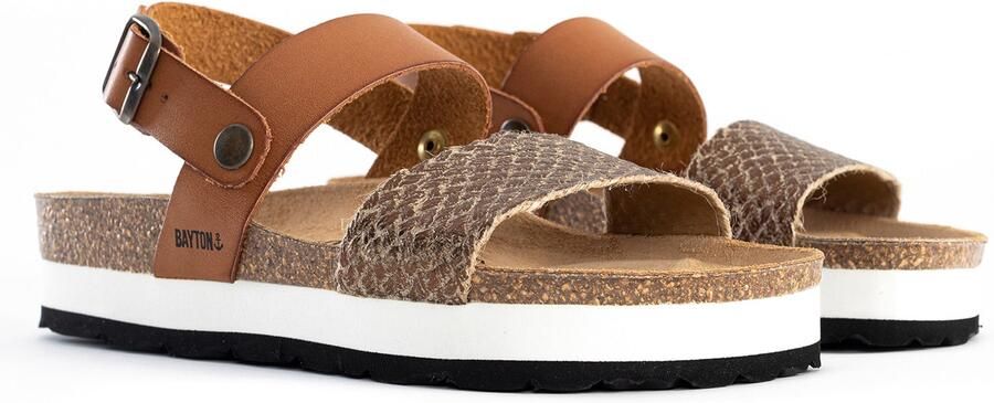 Bayton Sandaal 'Almeria' camel goud - Foto 6