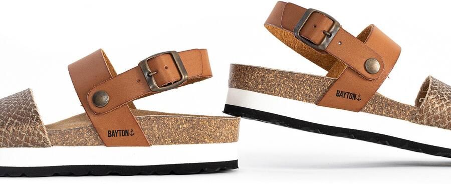 Bayton Sandaal 'Almeria' camel goud - Foto 5