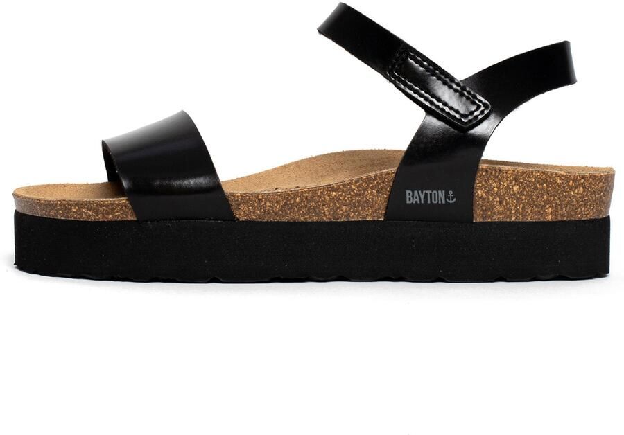 Bayton Sandaal 'Almeria' zwart