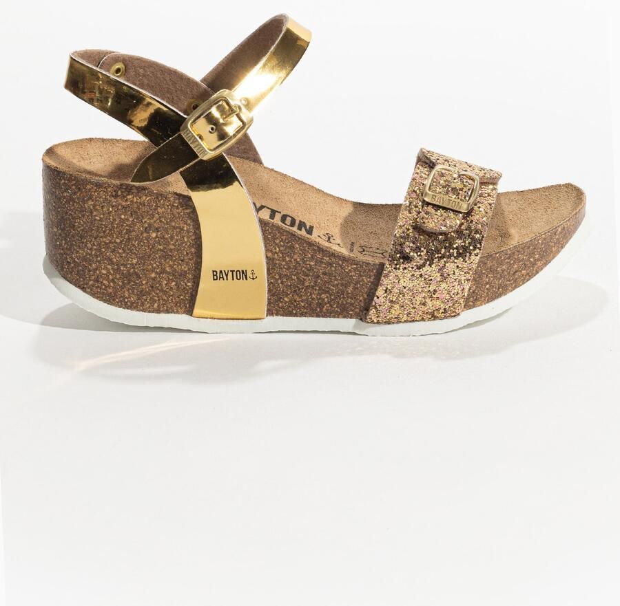 Bayton Sandaal 'AVON' goud - Foto 3