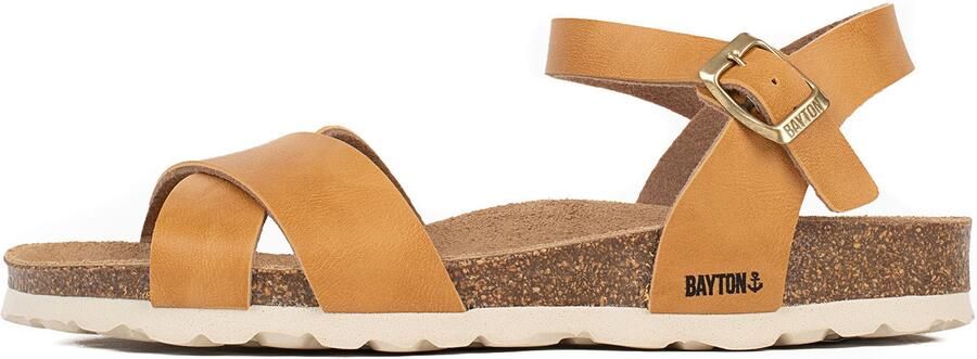 Bayton Sandaal camel zwart