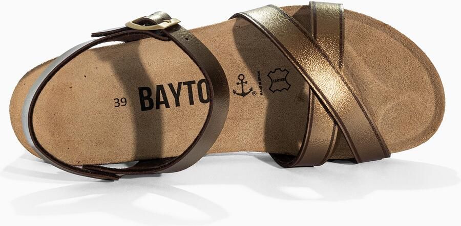 Bayton Sandaal 'CANBERRA' brons goud - Foto 6