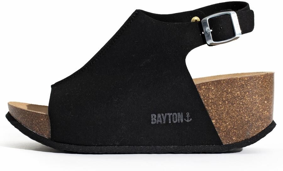 Bayton Sandaal 'Cruz' bruin donkergrijs zwart