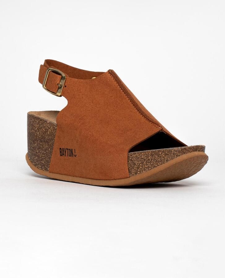 Bayton Sandaal 'Cruz' cognac - Foto 3