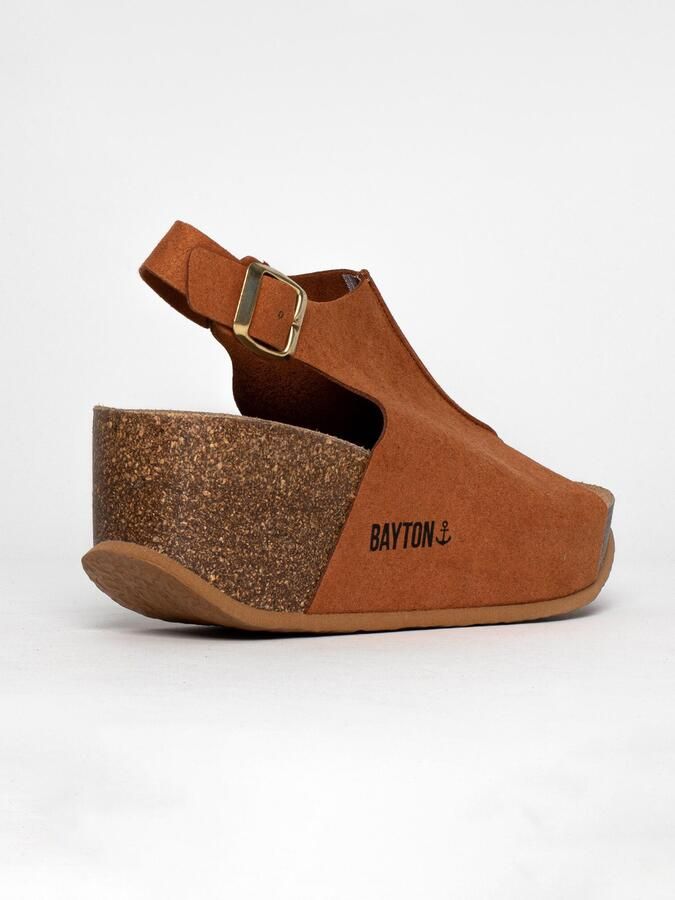 Bayton Sandaal 'Cruz' cognac - Foto 5