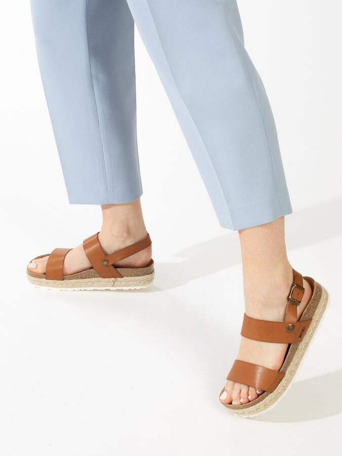 Bayton Sandaal 'Gaceo' beige bruin cognac zwart - Foto 3