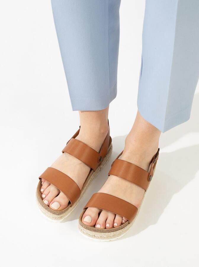 Bayton Sandaal 'Gaceo' beige bruin cognac zwart - Foto 4