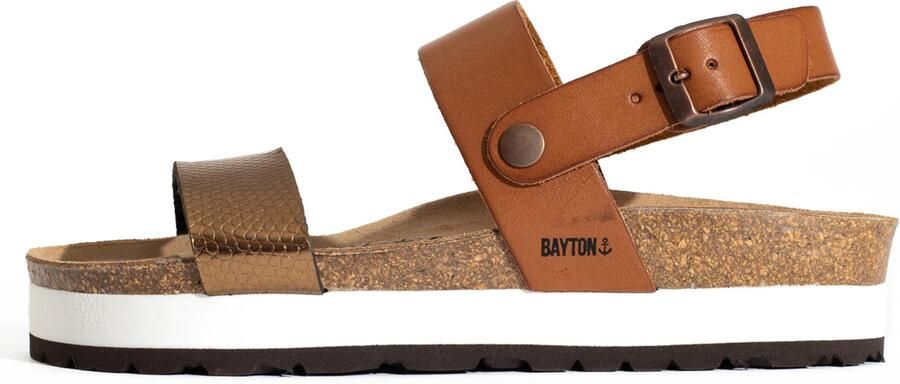 Bayton Sandaal 'Gladstone' bruin zwart