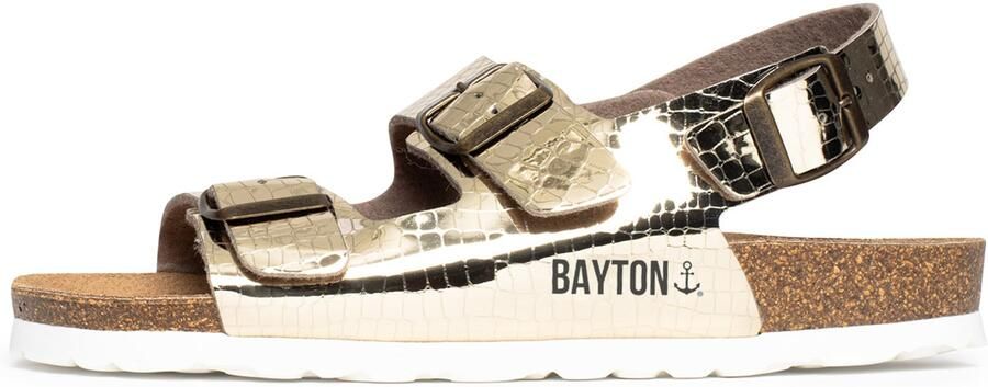 Bayton Sandaal goud zwart