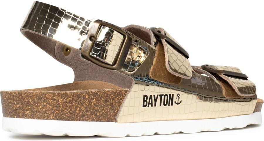 Bayton Sandaal goud zwart - Foto 3