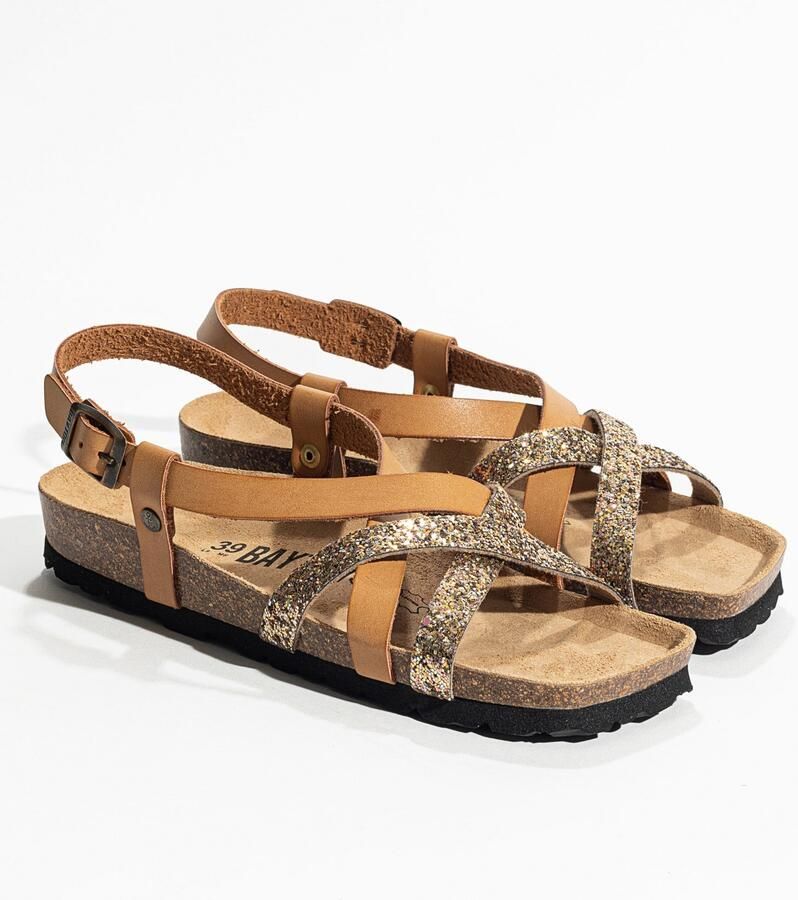 Bayton Sandaal 'KARI' beige bruin - Foto 3