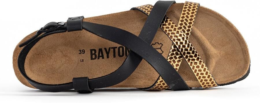 Bayton Sandaal 'Kari' bruin goud zwart - Foto 3