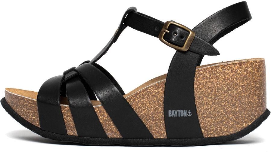 Bayton Sandaal 'Lanzarote' zwart